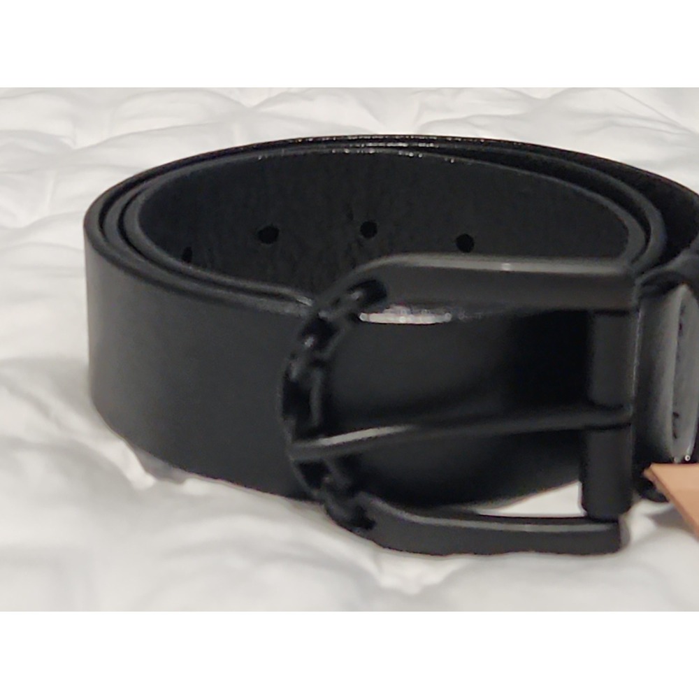 Brave 1992 Leather Belt Black Hardware Size 34 New With Tag - Picture 2 of 16